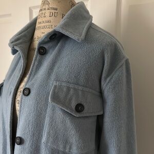 Women’s Blue button down shacket